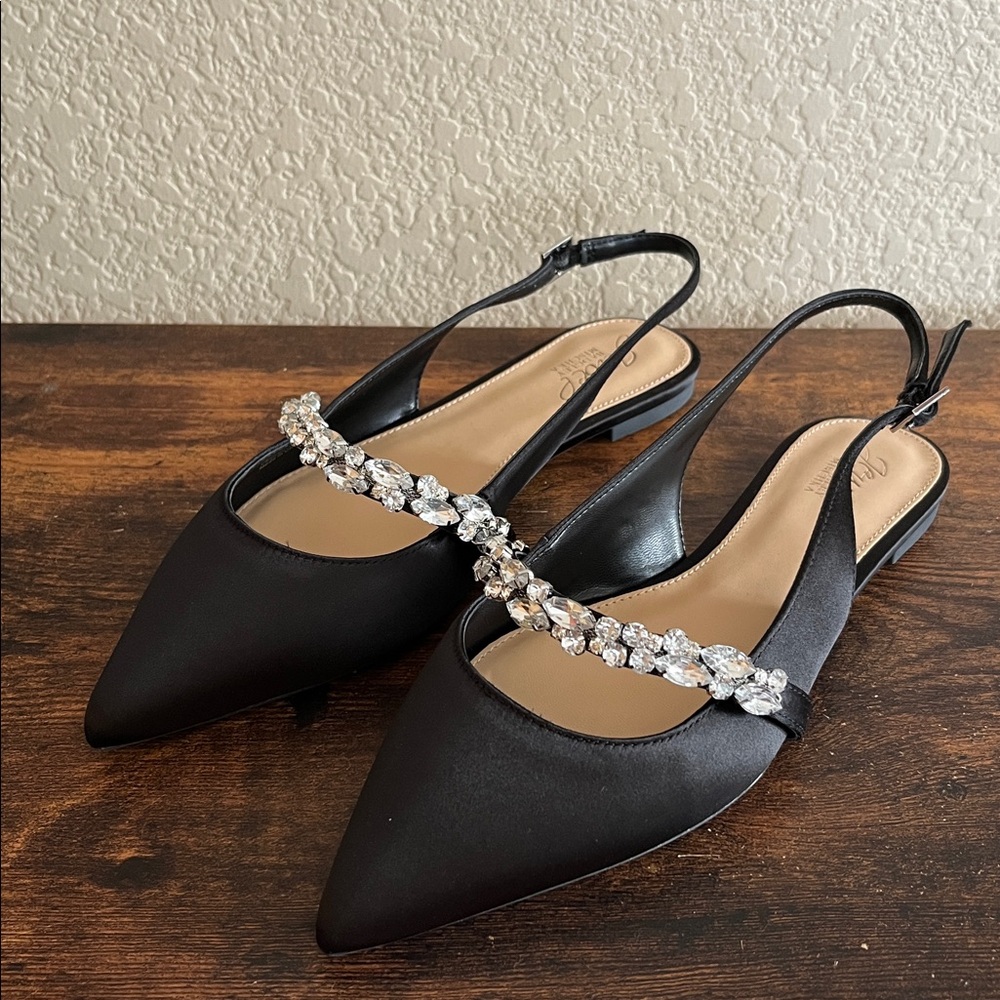 🆕 Jewel Badgley Mischka Women's Bambi Slingback Evening Flats